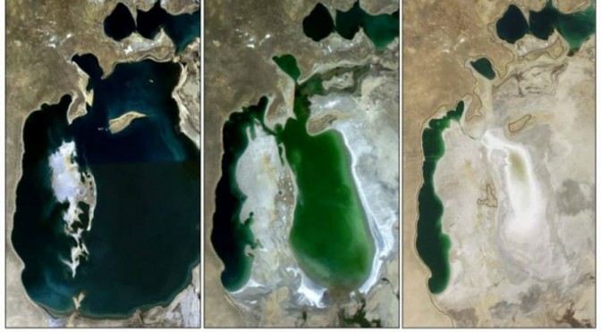 Shrinking Aral Sea (Aral Sea Disaster)