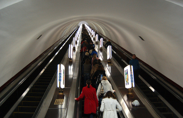 Arsenalna is the deepest metro station in the world