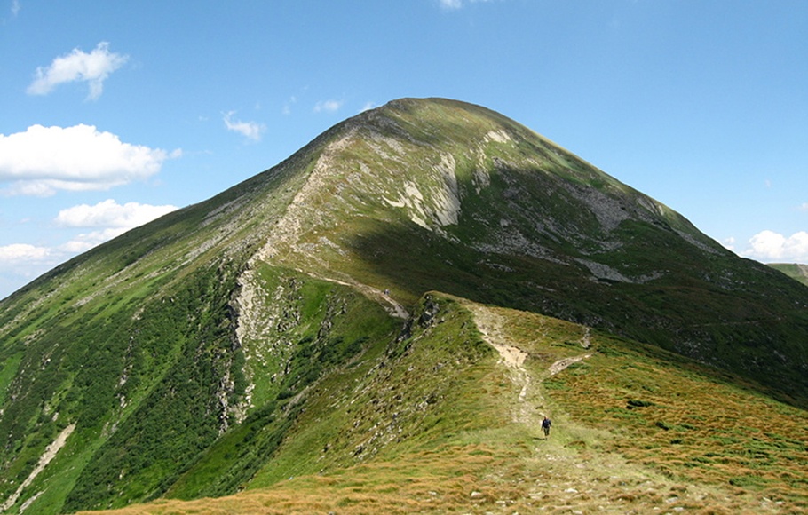 Mount Hoverla is the highest mountain in Ukraine