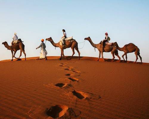 Camel Ride in the Kizilkum Desert, Uzbekistan