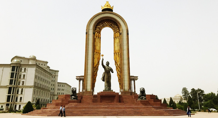 Somoni Monument Dushanbe